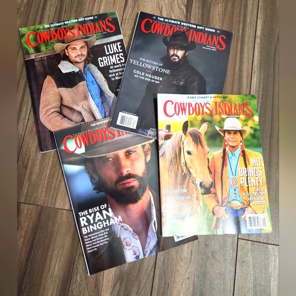 4 Cowboys & Indians Magazine Yellowstone Bundle